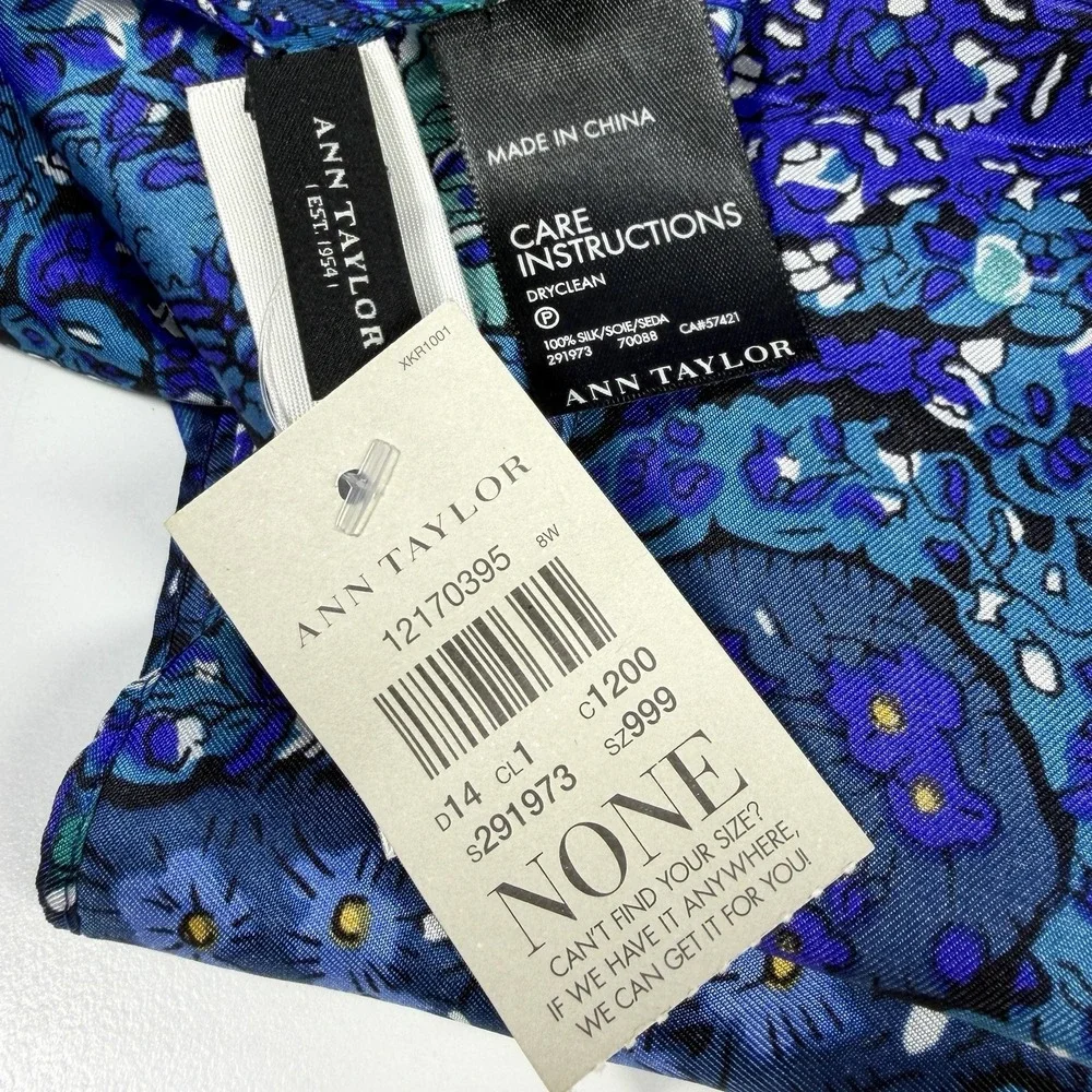 Ann Taylor 100% Silk Scarf 72